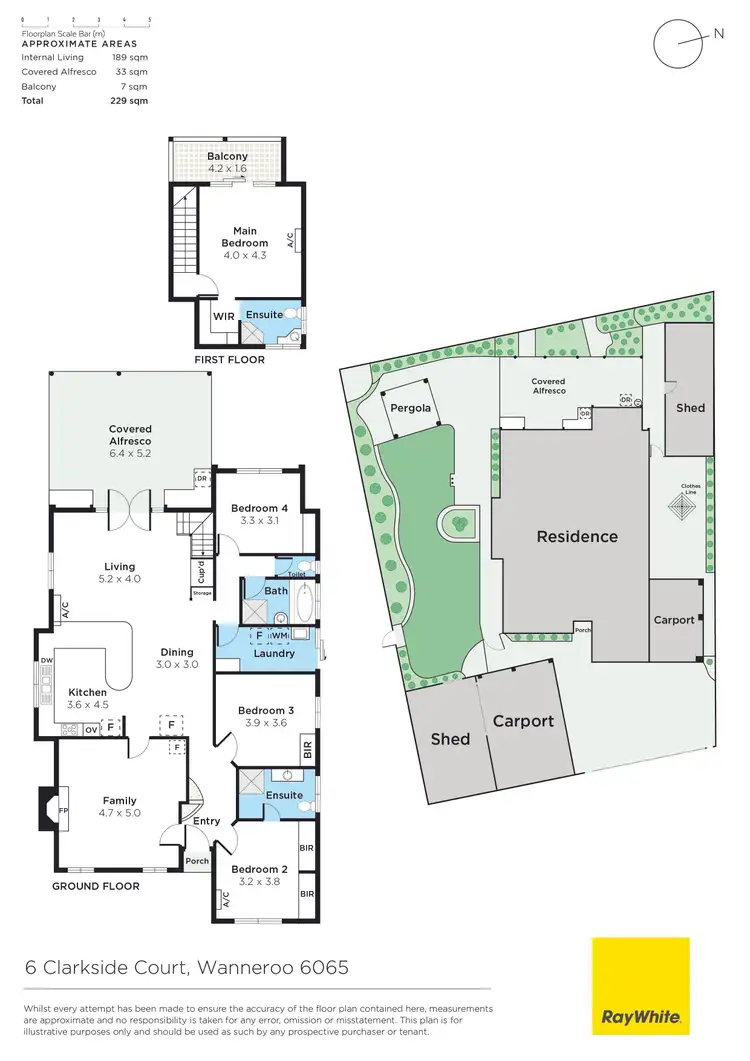Floorplan of Homely house listing, 6 Clarkside Court, Wanneroo WA 6065