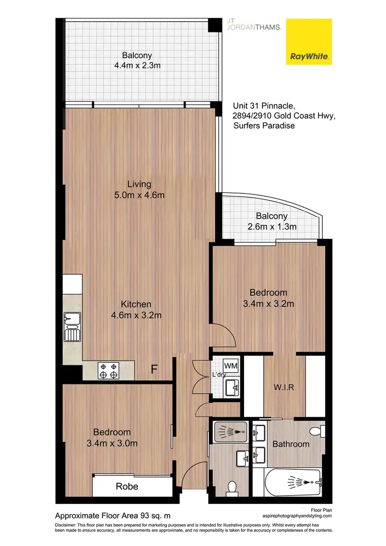 Floorplan of Homely apartment listing, 31/2894-2910 Gold Coast Highway, Surfers Paradise QLD 4217