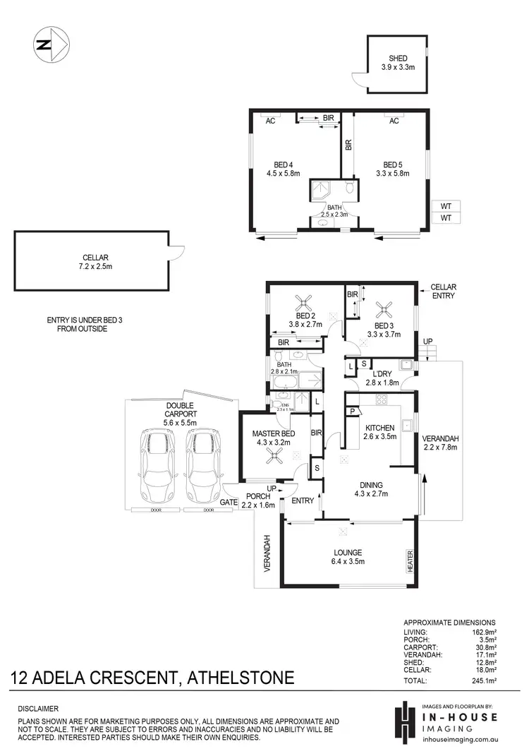 Floorplan of Homely house listing, 12 Adela Crescent, Athelstone SA 5076