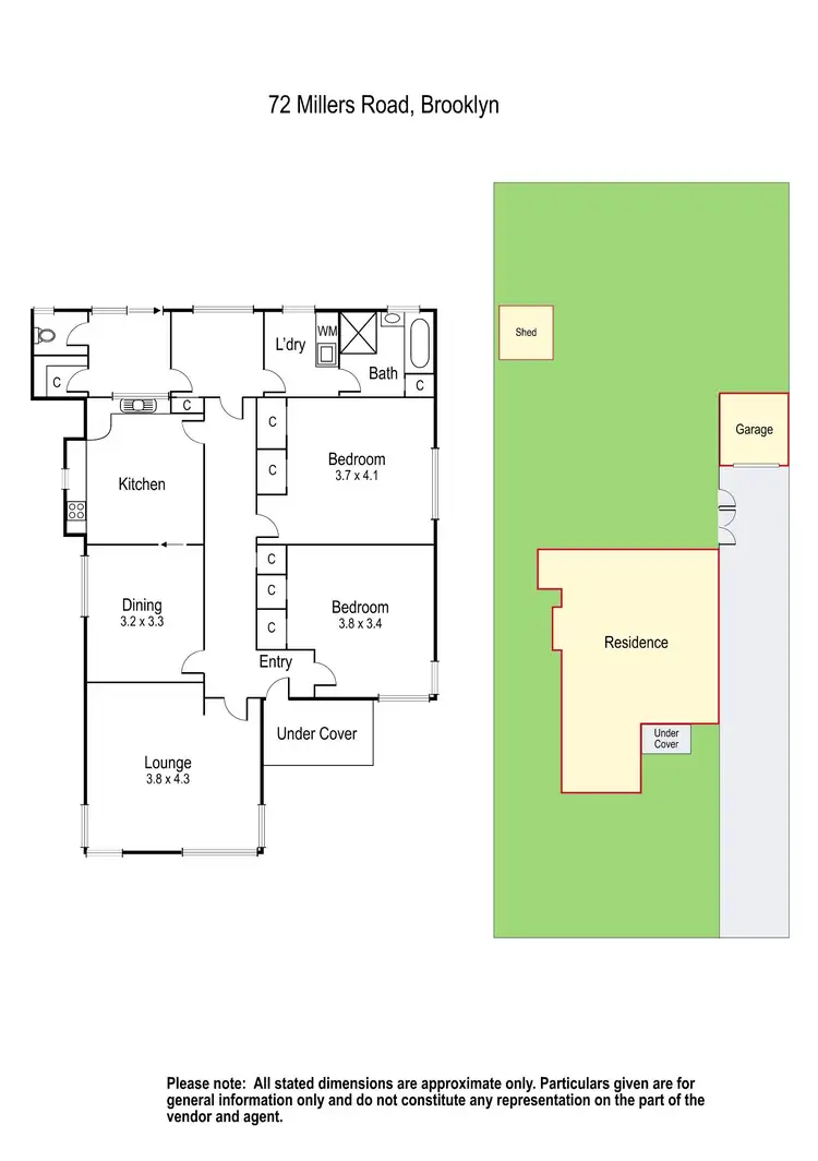 Floorplan of Homely house listing, 72 Millers Road, Brooklyn VIC 3012