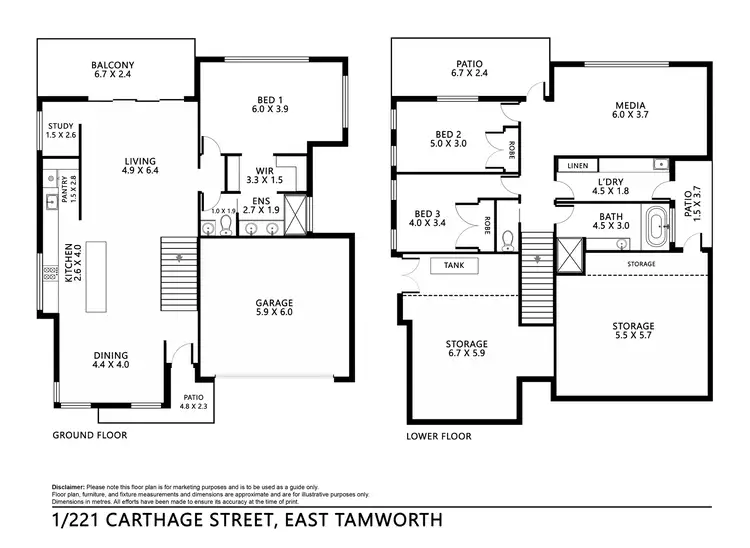 Floorplan of Homely house listing, 1/221 Carthage Street, Tamworth NSW 2340