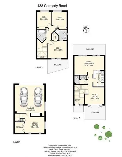 Floorplan of Homely house listing, 138 Carmody Road, St Lucia QLD 4067