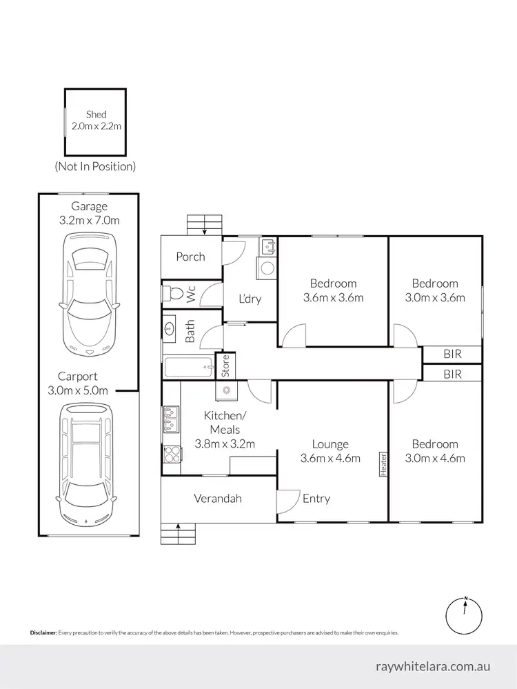 Floorplan of Homely house listing, 3 Lofty Court, Corio VIC 3214