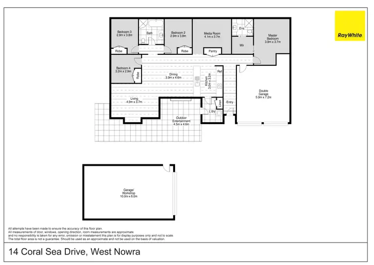 Floorplan of Homely house listing, 14 Coral Sea Drive, West Nowra NSW 2541