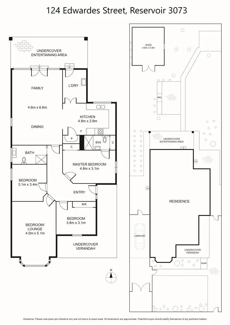 Floorplan of Homely house listing, 124 Edwardes Street, Reservoir VIC 3073