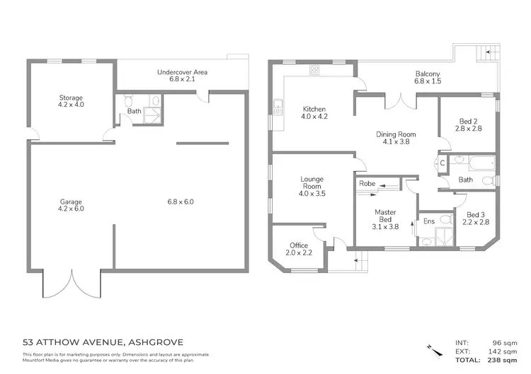 Floorplan of Homely house listing, 53 Atthow Avenue, Ashgrove QLD 4060