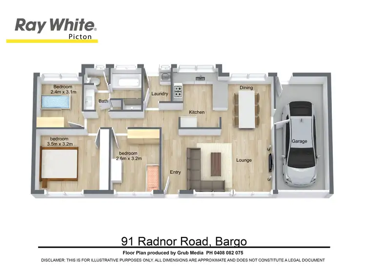Floorplan of Homely house listing, 91 Radnor Road, Bargo NSW 2574