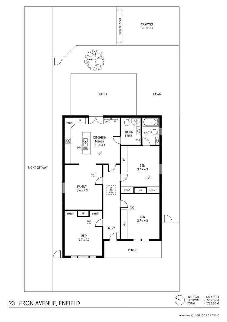 Floorplan of Homely house listing, 23 Leron Avenue, Enfield SA 5085