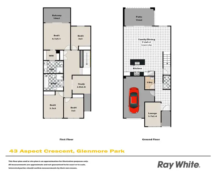Floorplan of Homely house listing, 43 Aspect Crescent, Glenmore Park NSW 2745