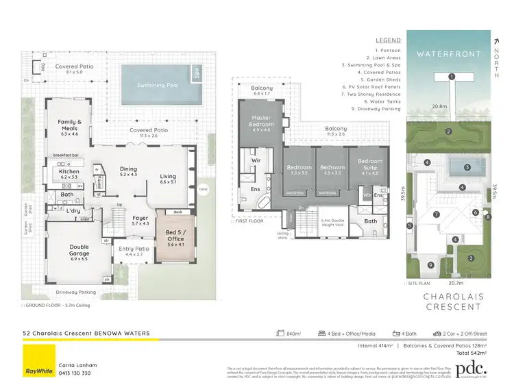 Floorplan of Homely house listing, 52 Charolais Crescent, Benowa Waters QLD 4217