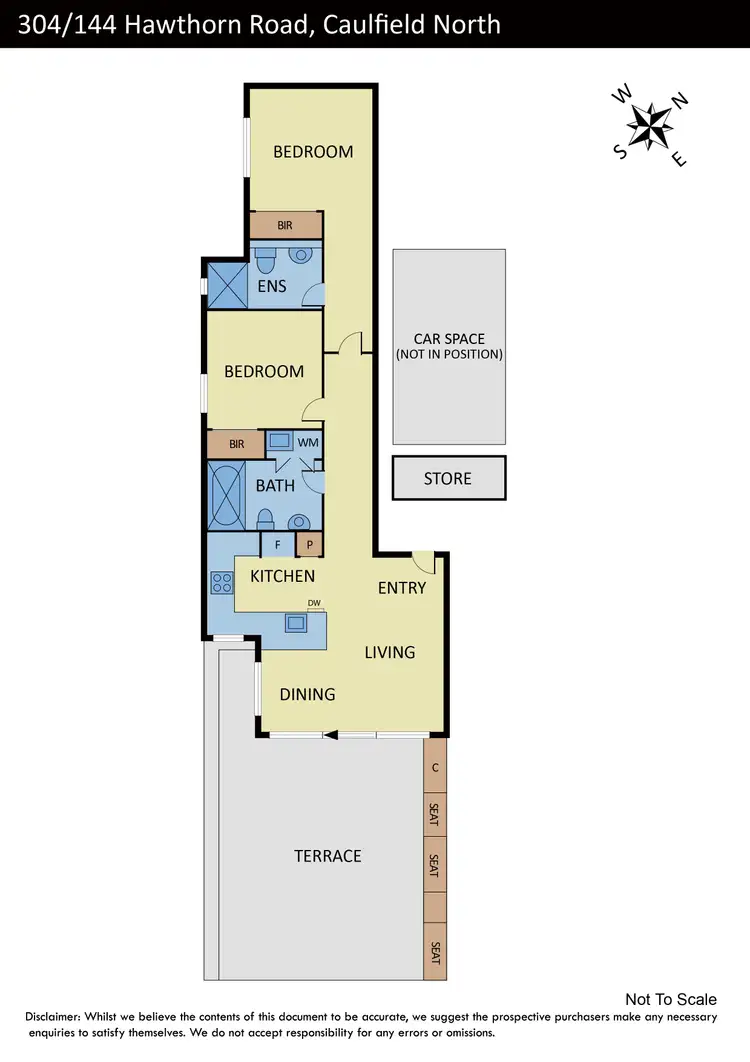 Floorplan of Homely apartment listing, 304/144 Hawthorn Road, Caulfield North VIC 3161