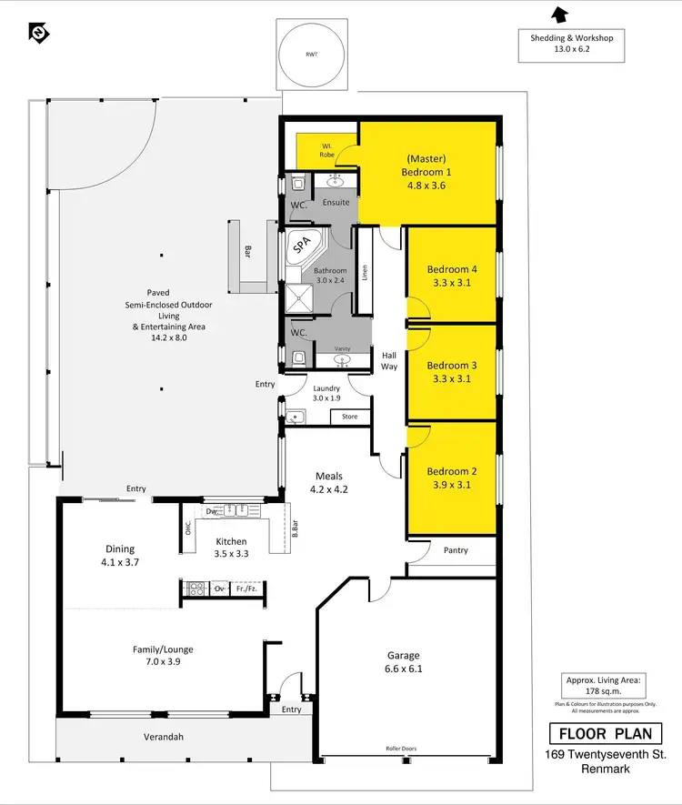 Floorplan of Homely house listing, 169 Twentyseventh Street, Renmark SA 5341