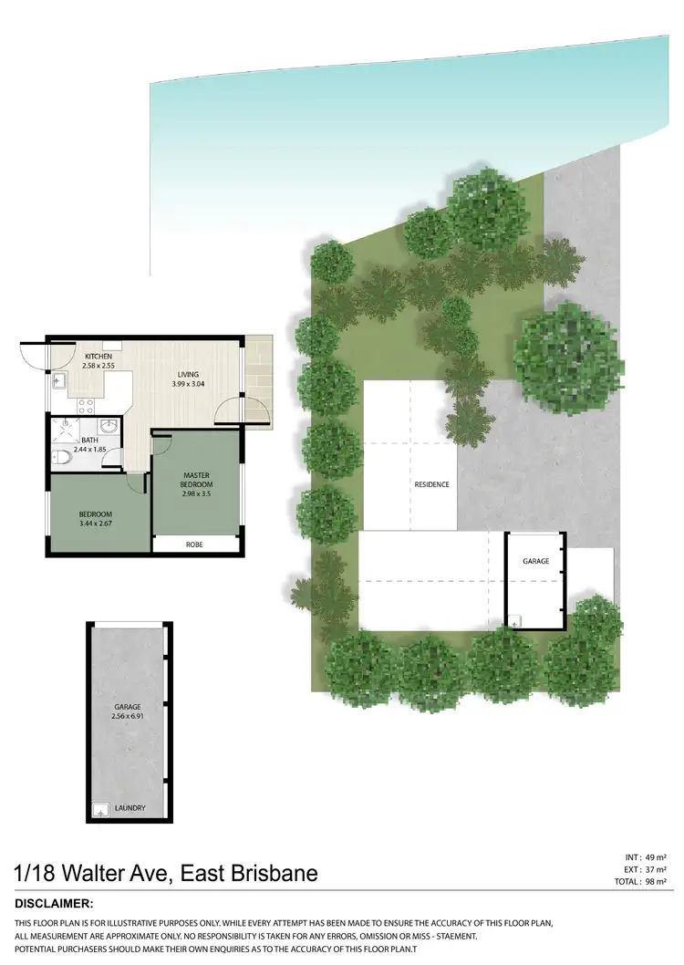 Floorplan of Homely house listing, 1/18 Walter Avenue, East Brisbane QLD 4169