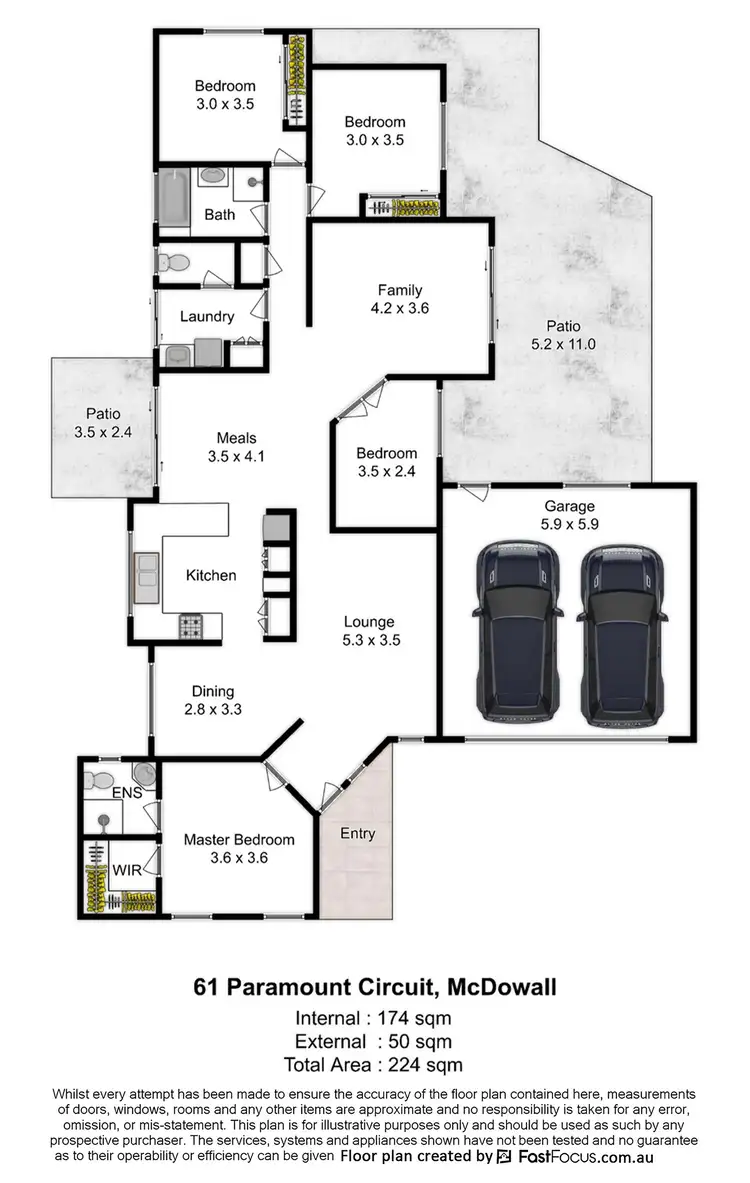 Floorplan of Homely house listing, 61 Paramount Circuit, Mcdowall QLD 4053