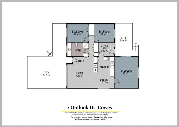 Floorplan of Homely house listing, 2 Outlook Drive, Cowes VIC 3922