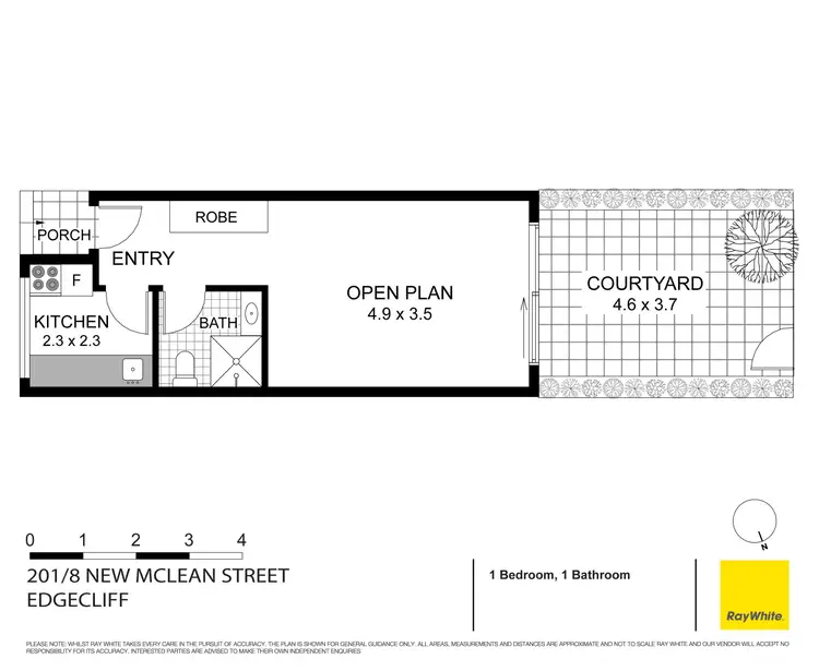 Floorplan of Homely apartment listing, 201/8-10 New McLean Street, Edgecliff NSW 2027