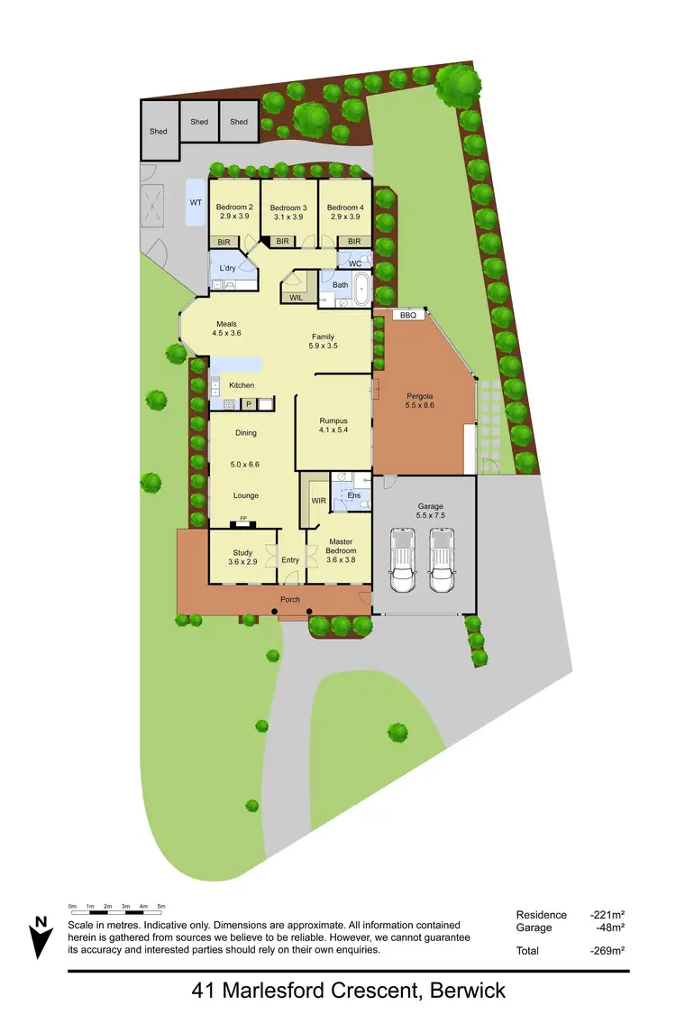 Floorplan of Homely house listing, 41 Marlesford Crescent, Berwick VIC 3806