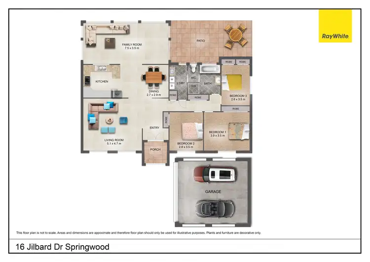 Floorplan of Homely house listing, 16 Jilbard Drive, Springwood QLD 4127