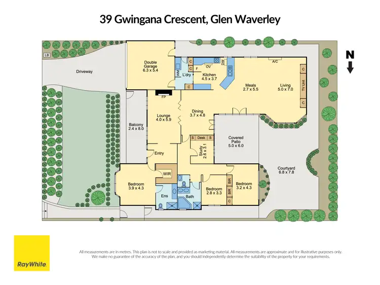 Floorplan of Homely house listing, 39 Gwingana Crescent, Glen Waverley VIC 3150