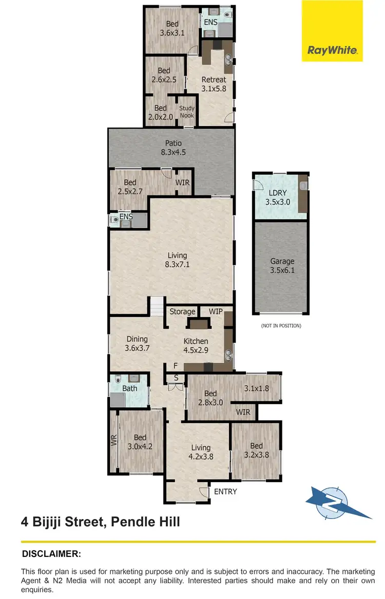 Floorplan of Homely house listing, 4 Bijiji Street, Pendle Hill NSW 2145