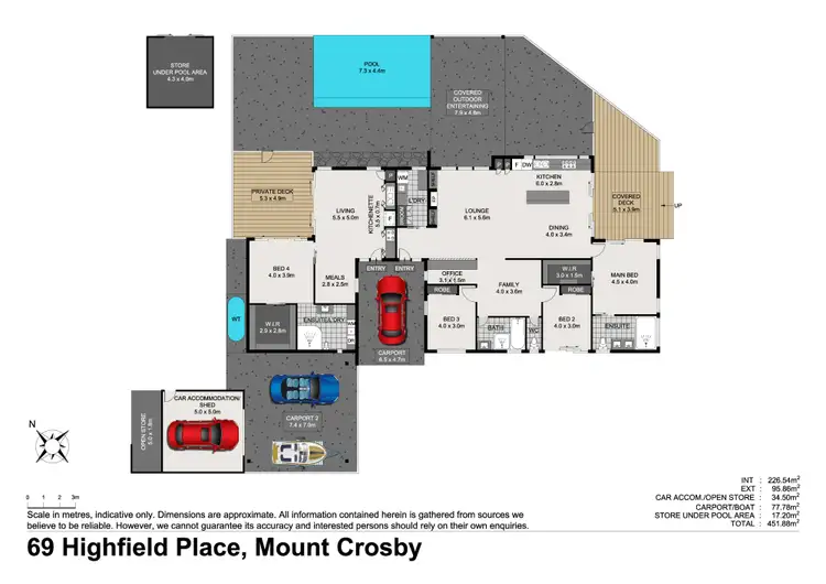 Floorplan of Homely house listing, 69 Highfield Place, Mount Crosby QLD 4306