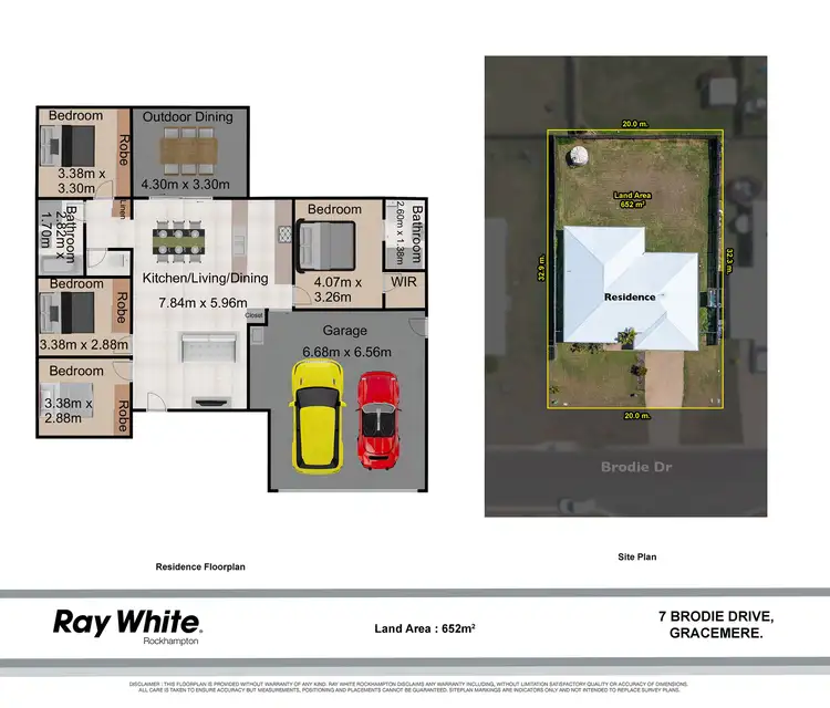 Floorplan of Homely house listing, 7 Brodie Drive, Gracemere QLD 4702