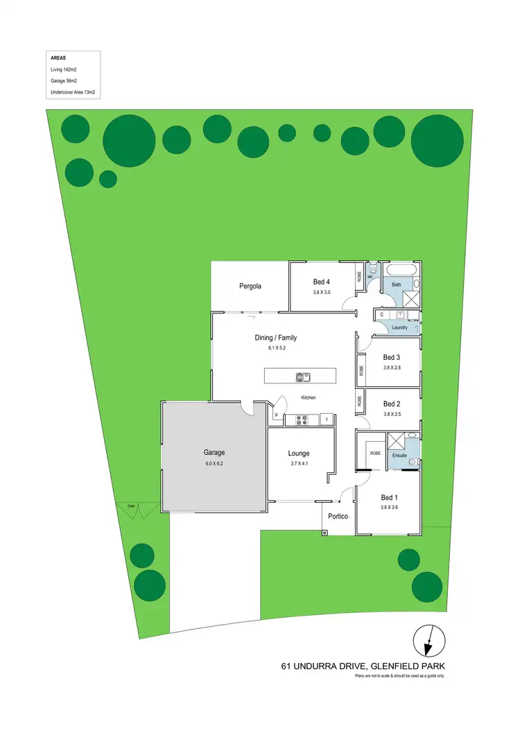 Floorplan of Homely house listing, 61 Undurra Drive, Glenfield Park NSW 2650