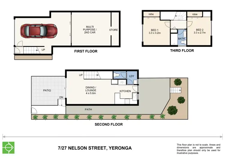 Floorplan of Homely townhouse listing, 7/27 Nelson Street, Yeronga QLD 4104