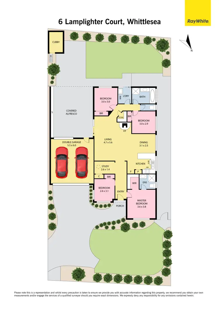 Floorplan of Homely house listing, 6 Lamplighter Court, Whittlesea VIC 3757