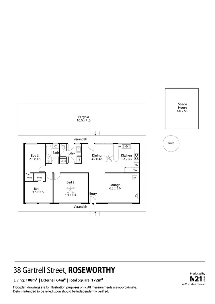 Floorplan of Homely house listing, 38 Gartrell Street, Roseworthy SA 5371