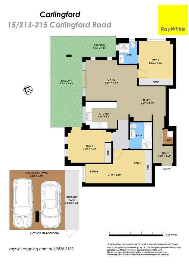 Floorplan of Homely apartment listing, 15/213-215 Carlingford Road, Carlingford NSW 2118