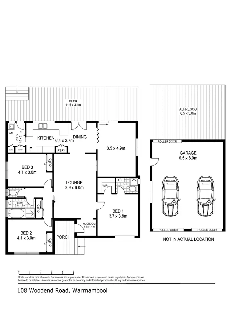 Floorplan of Homely house listing, 108 Woodend Road, Warrnambool VIC 3280