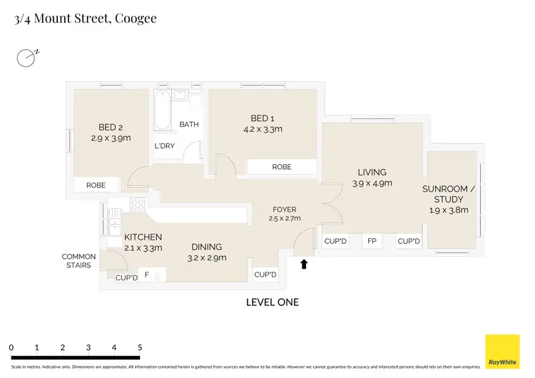 Floorplan of Homely apartment listing, 3/4 Mount Street, Coogee NSW 2034