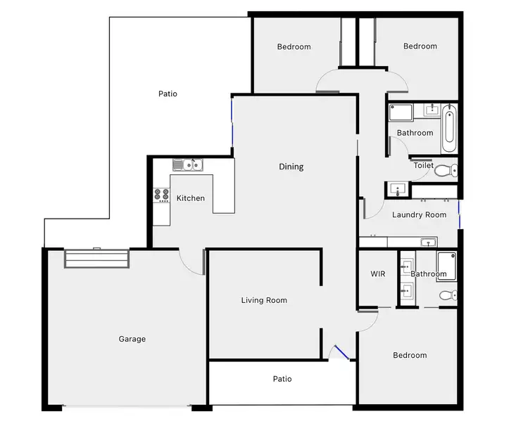 Floorplan of Homely house listing, 6 Ponderosa Way, Mildura VIC 3500