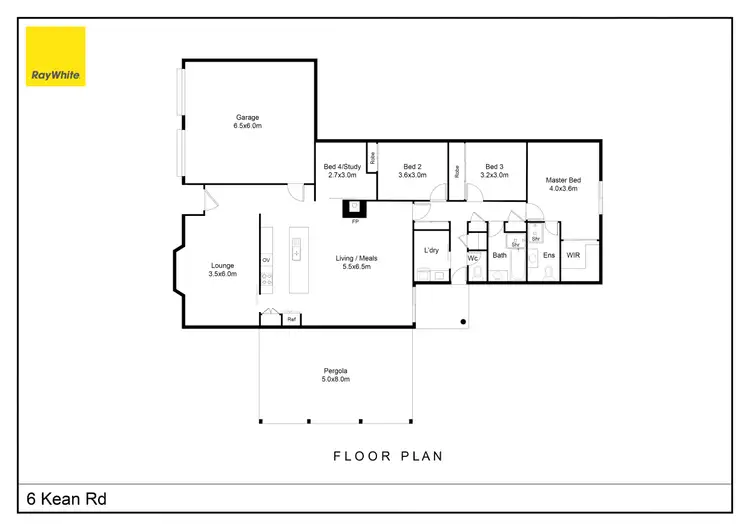 Floorplan of Homely house listing, 6 Kean Road, Nagambie VIC 3608