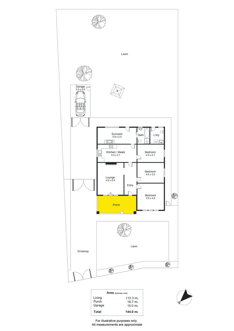 Floorplan of Homely house listing, 5 Leane Avenue, Allenby Gardens SA 5009
