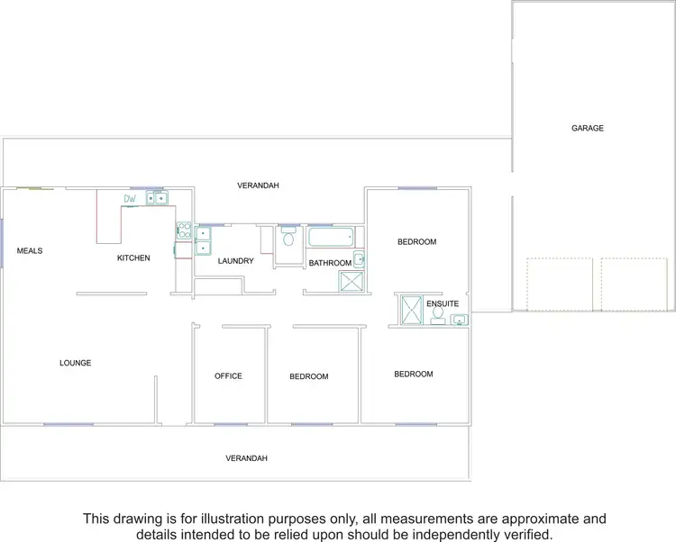 Floorplan of Homely house listing, 7 Philip Avenue, Bordertown SA 5268
