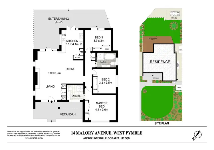 Floorplan of Homely house listing, 14 Malory Avenue, West Pymble NSW 2073