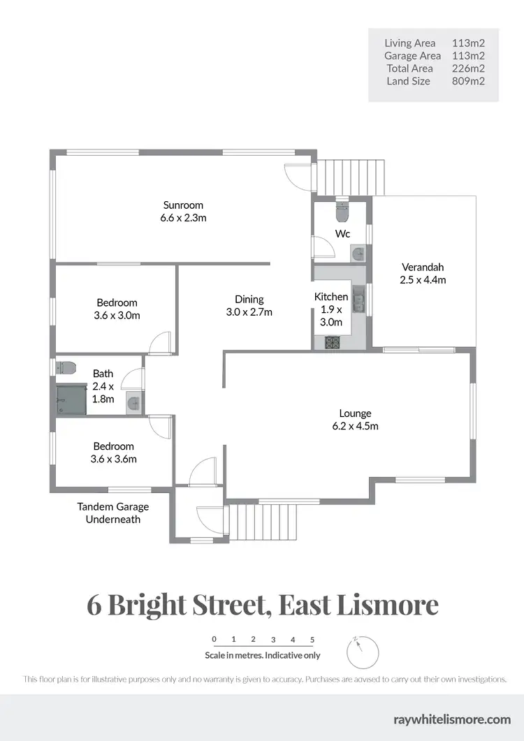 Floorplan of Homely house listing, 6 Bright Street, East Lismore NSW 2480