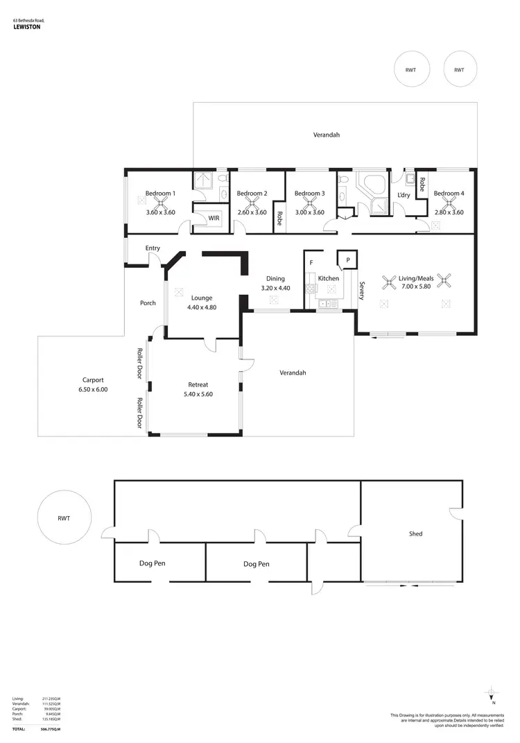 Floorplan of Homely house listing, 63 Bethesda Road, Lewiston SA 5501