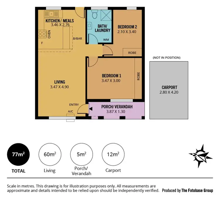 Floorplan of Homely unit listing, 8/16 - 18 West Beach Road, West Beach SA 5024