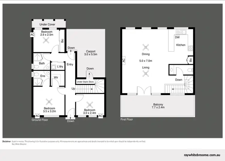 Floorplan of Homely unit listing, Unit 7/3 Chapple Street, Broome WA 6725