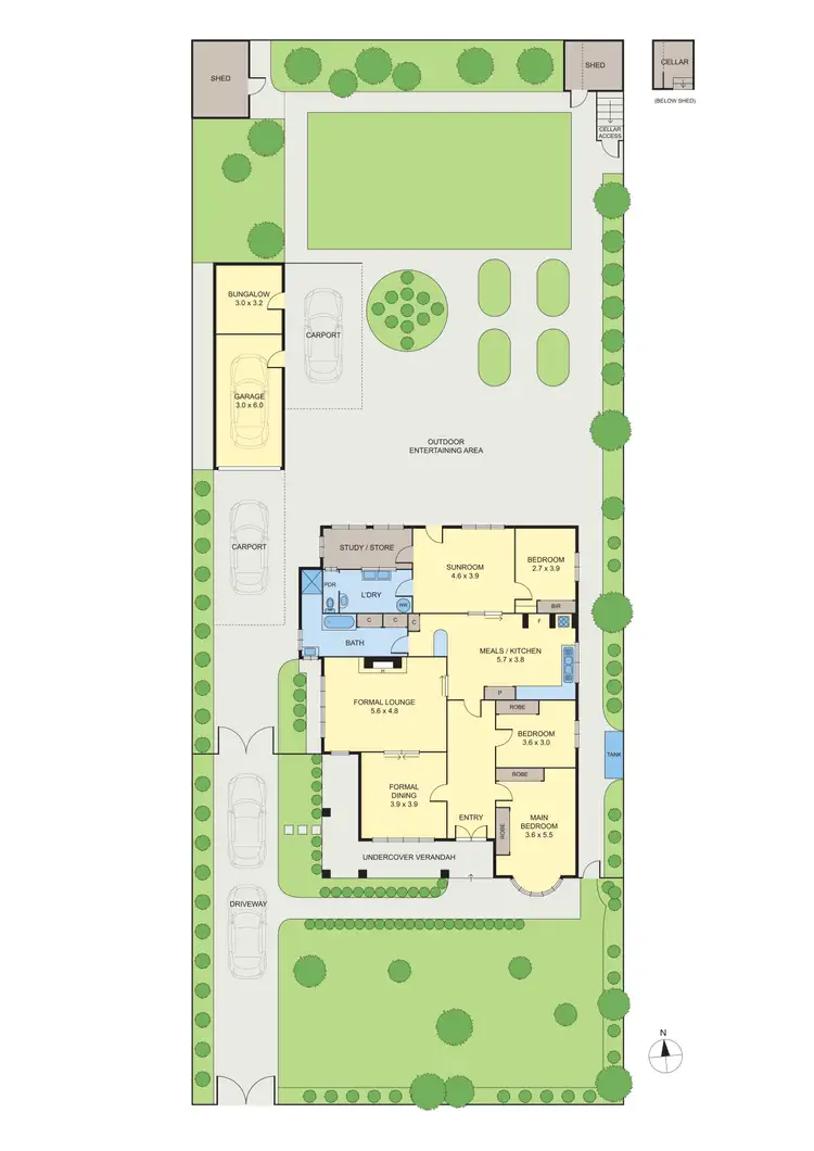 Floorplan of Homely house listing, 71 The Grove, Coburg VIC 3058