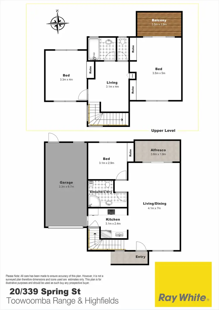 Floorplan of Homely unit listing, 20/339 Spring Street, Kearneys Spring QLD 4350