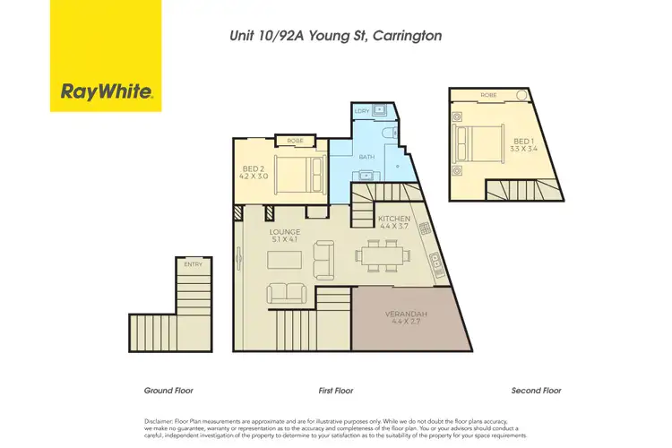 Floorplan of Homely apartment listing, 10/92A Young Street, Carrington NSW 2294