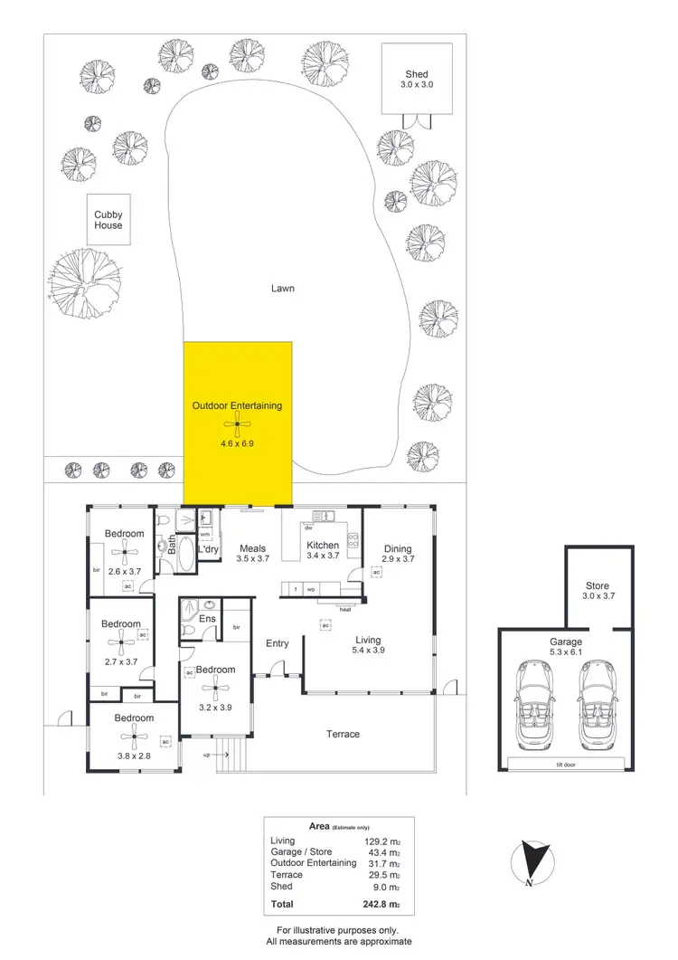 Floorplan of Homely house listing, 8 Bonview Avenue, Panorama SA 5041