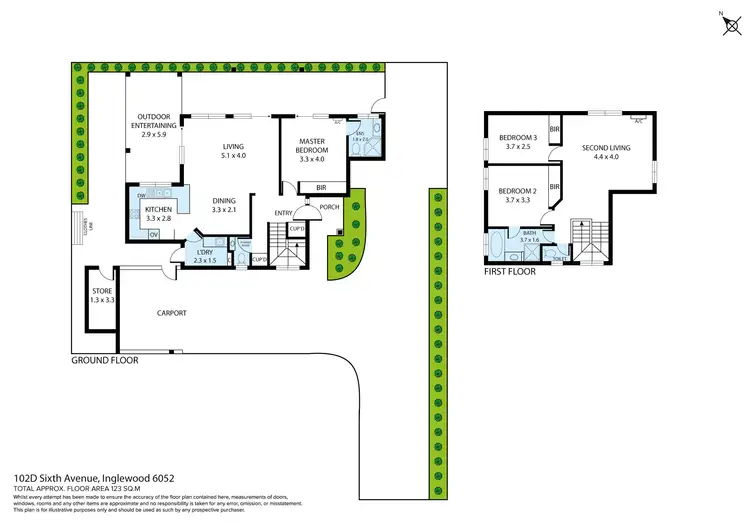 Floorplan of Homely house listing, 102D Sixth Avenue, Inglewood WA 6052