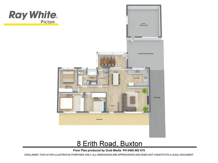Floorplan of Homely house listing, 8 Erith Road, Buxton NSW 2571
