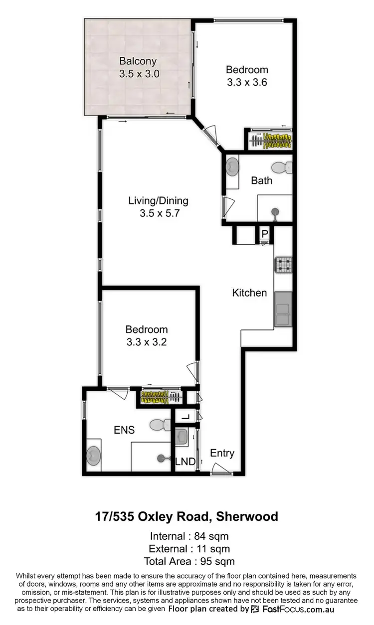 Floorplan of Homely unit listing, 17/535 Oxley Road, Sherwood QLD 4075
