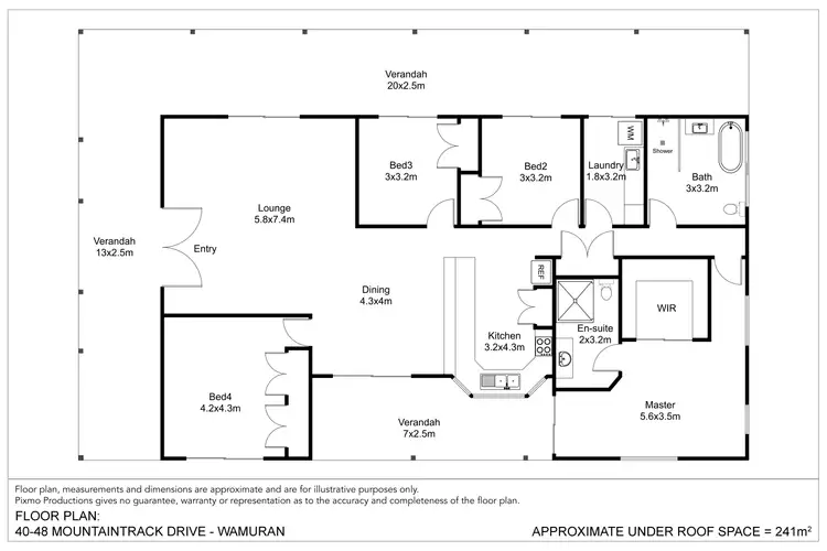 Floorplan of Homely house listing, 40-48 Mountaintrack Drive, Wamuran QLD 4512